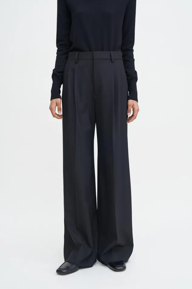 Women Darcey Wool Trousers Black Filippa K Trousers
