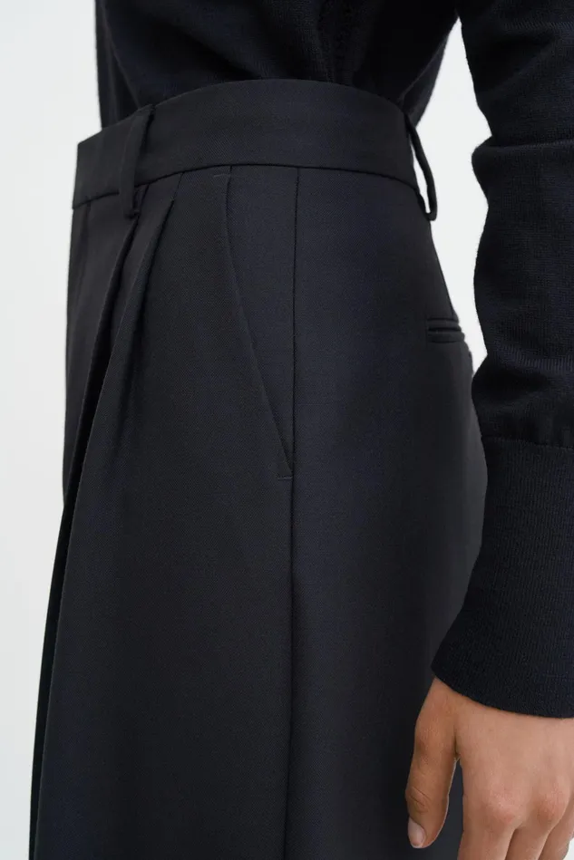 Women Darcey Wool Trousers Black Filippa K Trousers