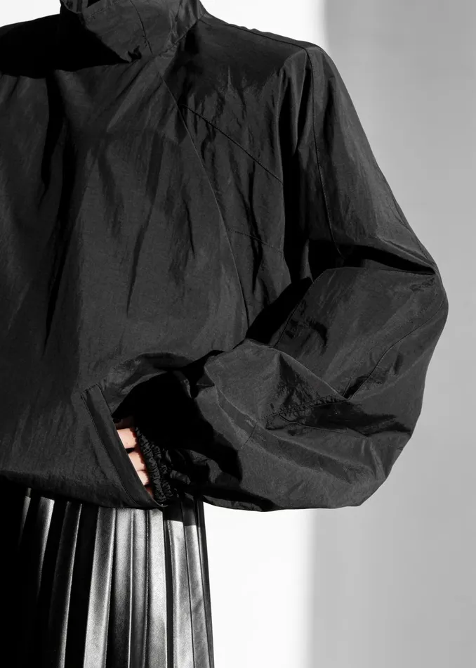 Women Doyle Mockneck Anorak 8211 Black The Frankie Shop Outerwear