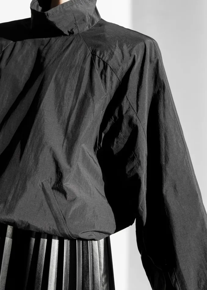 Women Doyle Mockneck Anorak 8211 Black The Frankie Shop Outerwear