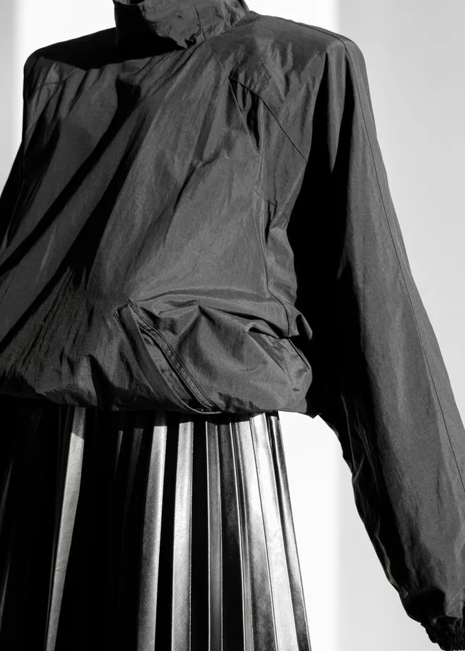 Women Doyle Mockneck Anorak 8211 Black The Frankie Shop Outerwear