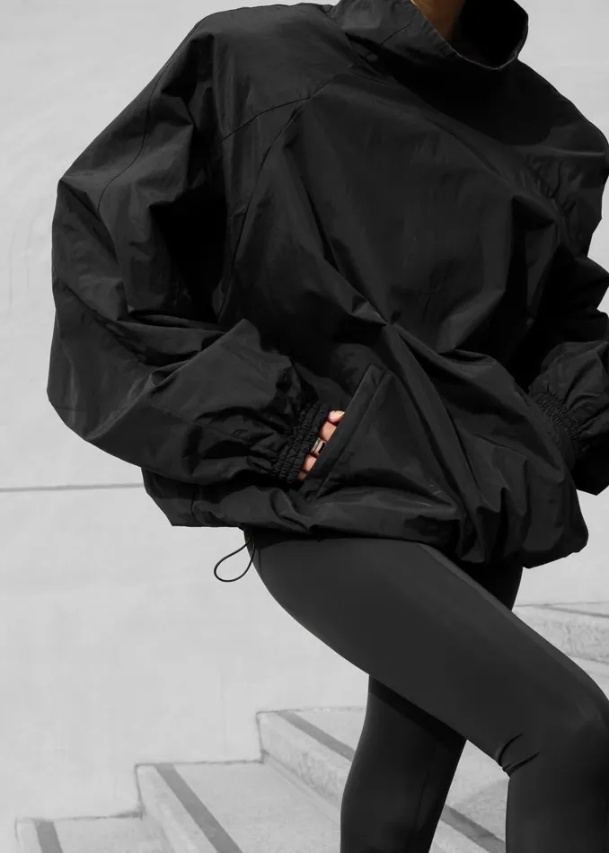 Women Doyle Mockneck Anorak 8211 Black The Frankie Shop Outerwear