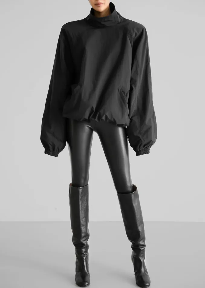 Women Doyle Mockneck Anorak 8211 Black The Frankie Shop Outerwear