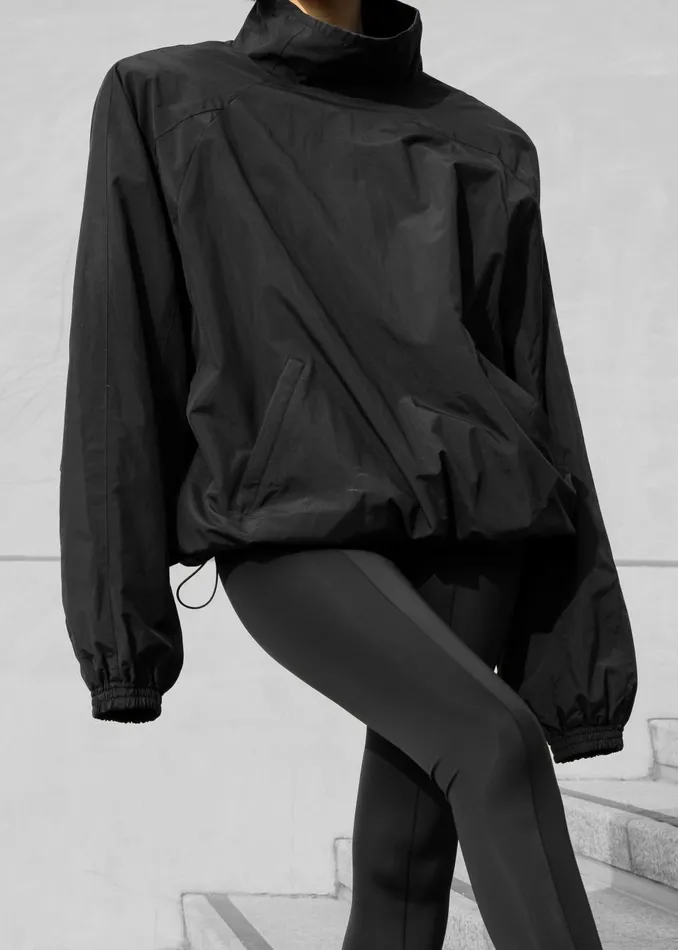 Women Doyle Mockneck Anorak 8211 Black The Frankie Shop Outerwear