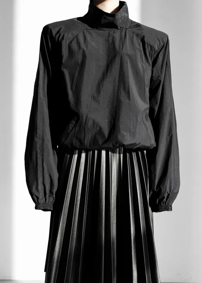 Women Doyle Mockneck Anorak 8211 Black The Frankie Shop Outerwear