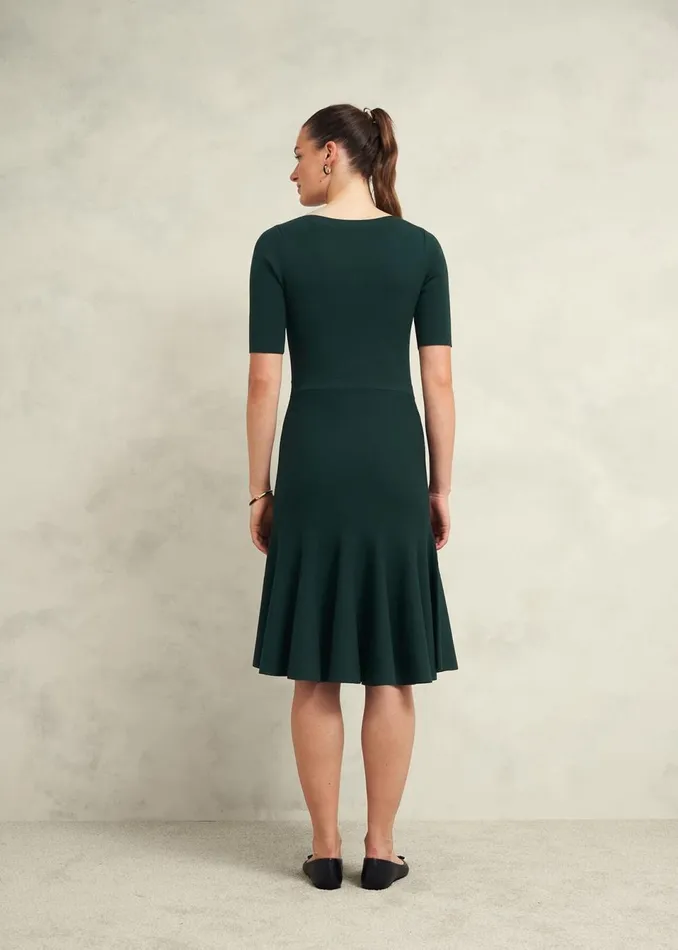 Women Dresses and Jumpsuits Hobbs Abbie Knitted Dress Samphire Green