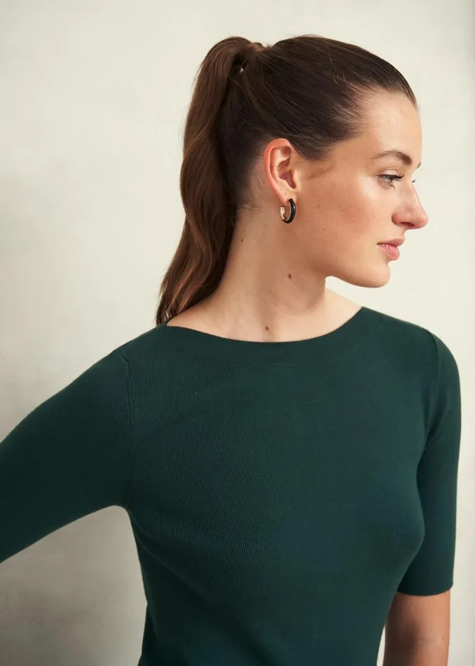 Women Dresses and Jumpsuits Hobbs Abbie Knitted Dress Samphire Green