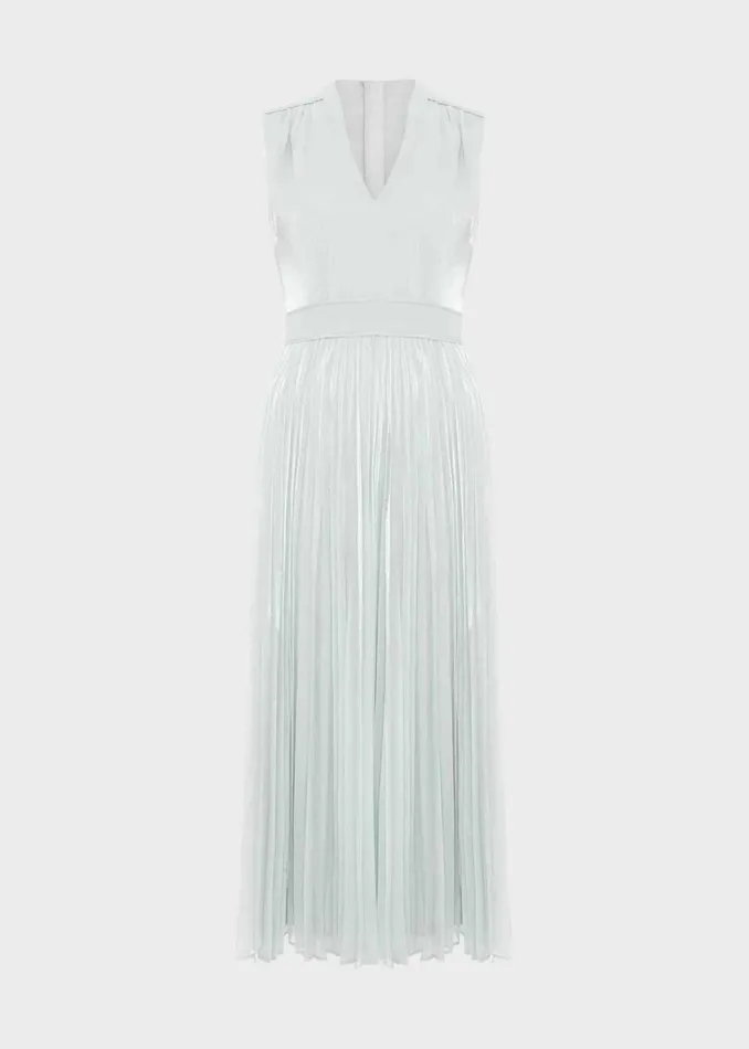 Women Dresses and Jumpsuits Hobbs Alexandra Pleated Dress Sage Green