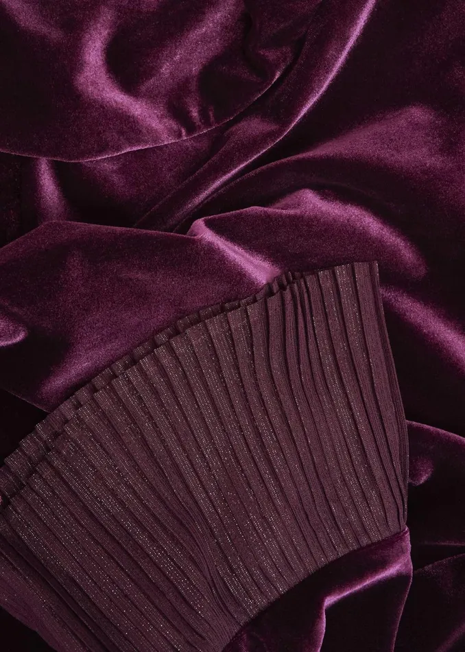 Women Dresses and Jumpsuits Hobbs Ashley Velvet Dress Warm Plum