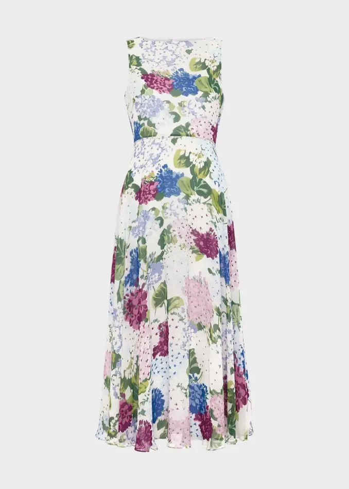 Women Dresses and Jumpsuits Hobbs Carly Floral Dress Ivory Multi
