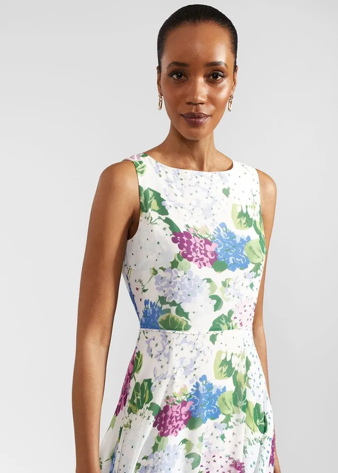 Women Dresses and Jumpsuits Hobbs Carly Floral Dress Ivory Multi