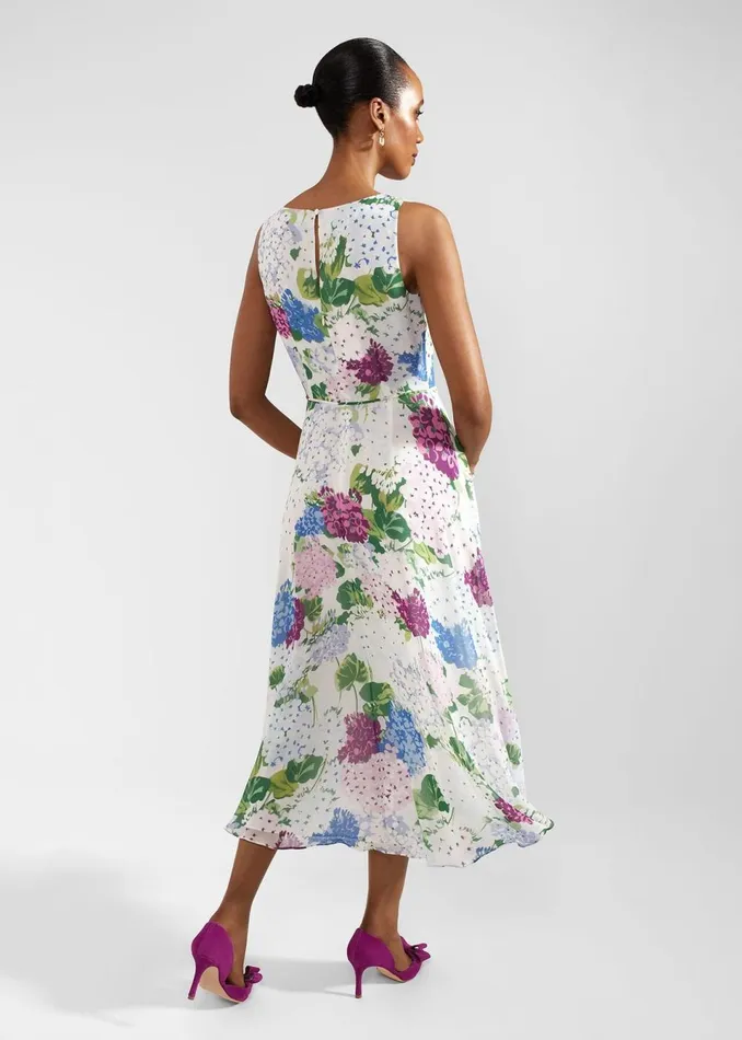 Women Dresses and Jumpsuits Hobbs Carly Floral Dress Ivory Multi