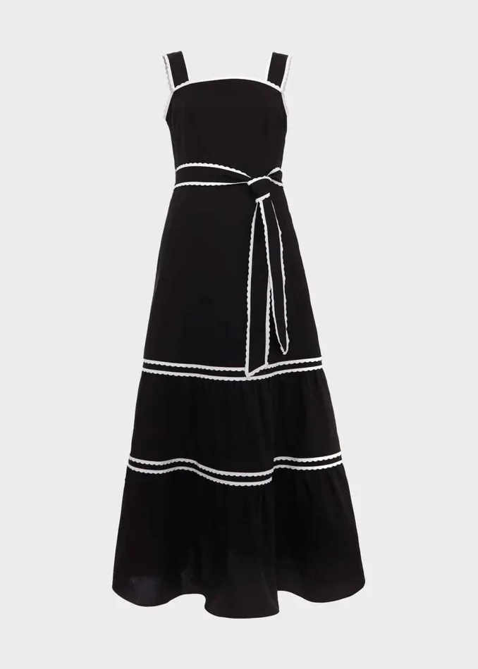 Women Dresses and Jumpsuits Hobbs Chloe Dress Black Ivory