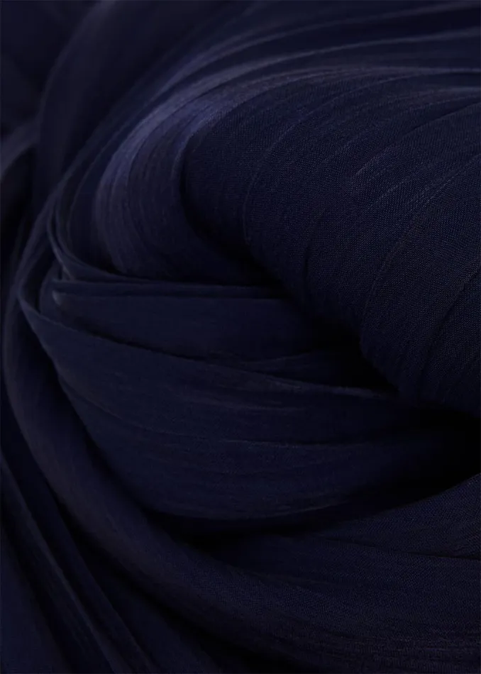 Women Dresses and Jumpsuits Hobbs Elina Metallic Pleated Dress Midnight Navy