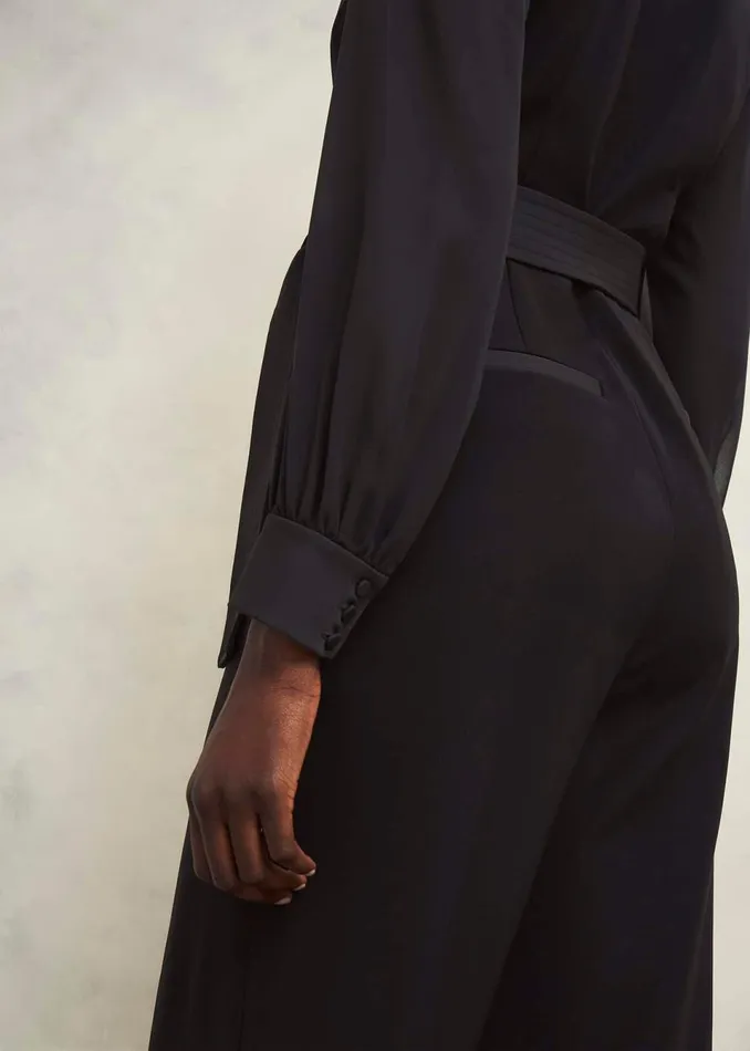 Women Dresses and Jumpsuits Hobbs Maia Sleeved Jumpsuit Hobbs Black