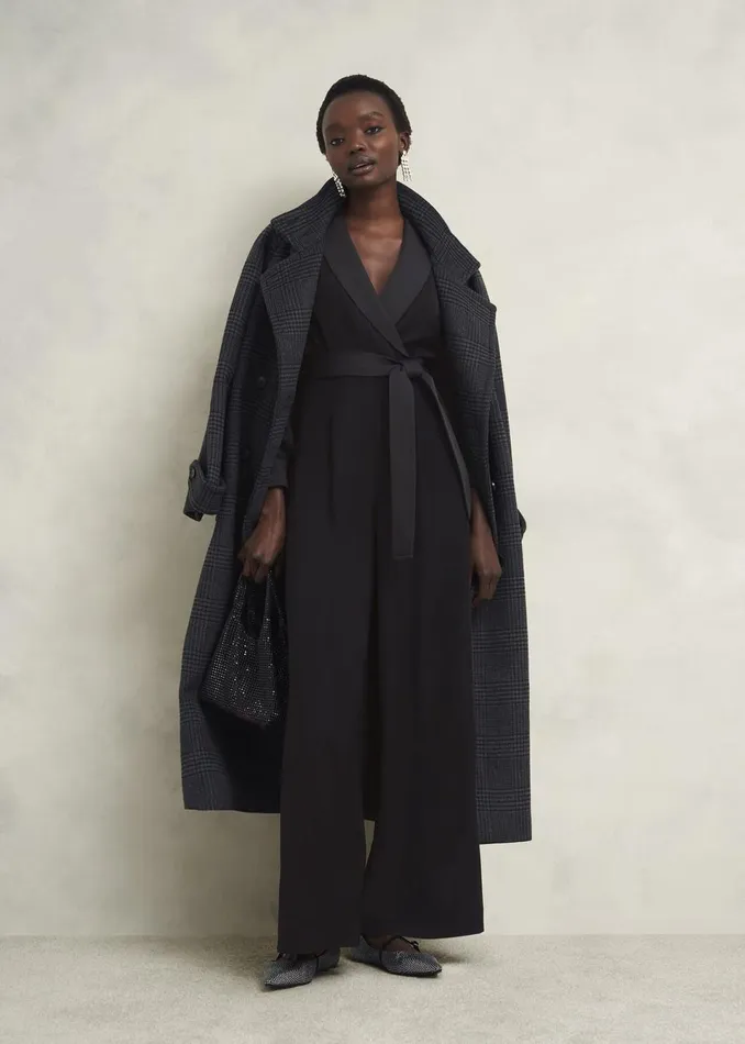 Women Dresses and Jumpsuits Hobbs Maia Sleeved Jumpsuit Hobbs Black