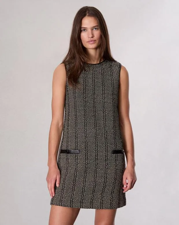Women Dresses and Skirts Rag and Bone Frances Tweed Mini Dress Black Multi