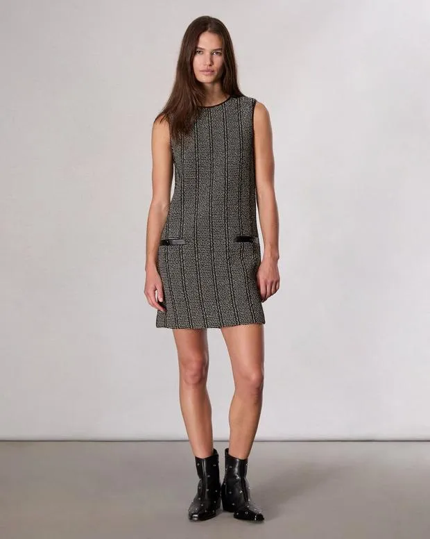 Women Dresses and Skirts Rag and Bone Frances Tweed Mini Dress Black Multi