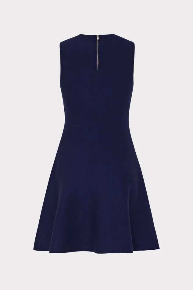Women Dresses Milly Kenzie Sleeveless Jacquard Knit Dress Navy Multi Women Dresses Milly Kenzie Sleeveless Jacquard Knit Dress Navy Multi