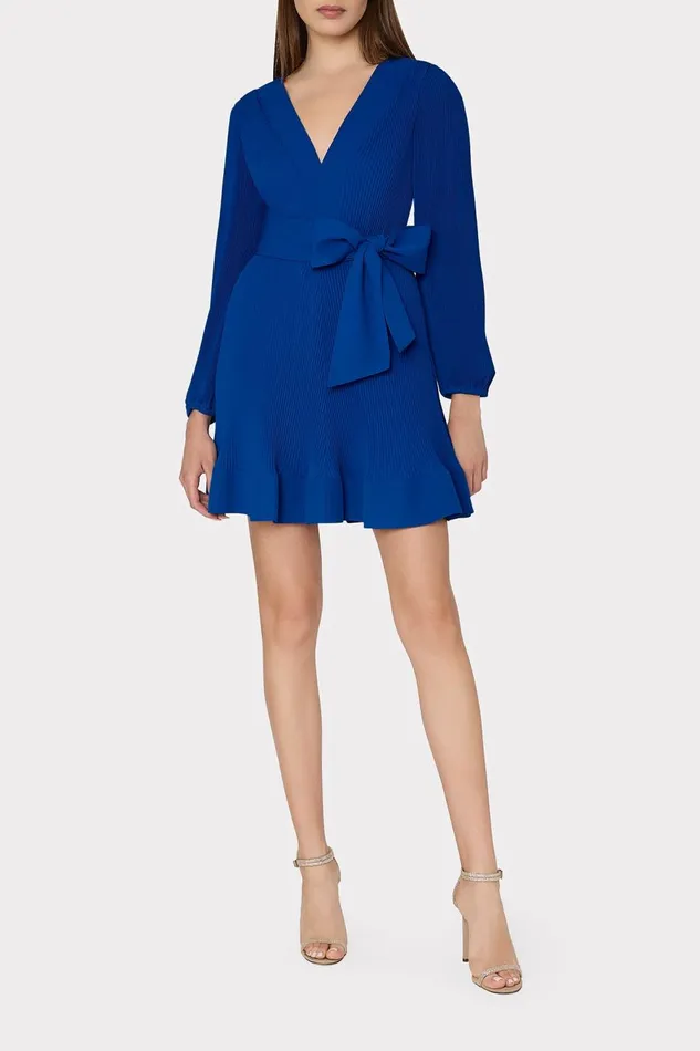 Women Dresses Milly Liv Pleated Dress Sapphire