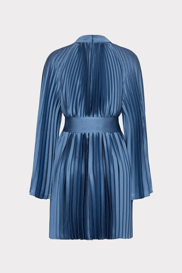 Women Dresses Milly Nandi Mock Neck Pleated Dress Stone Women Dresses Milly Nandi Mock Neck Pleated Dress Stone