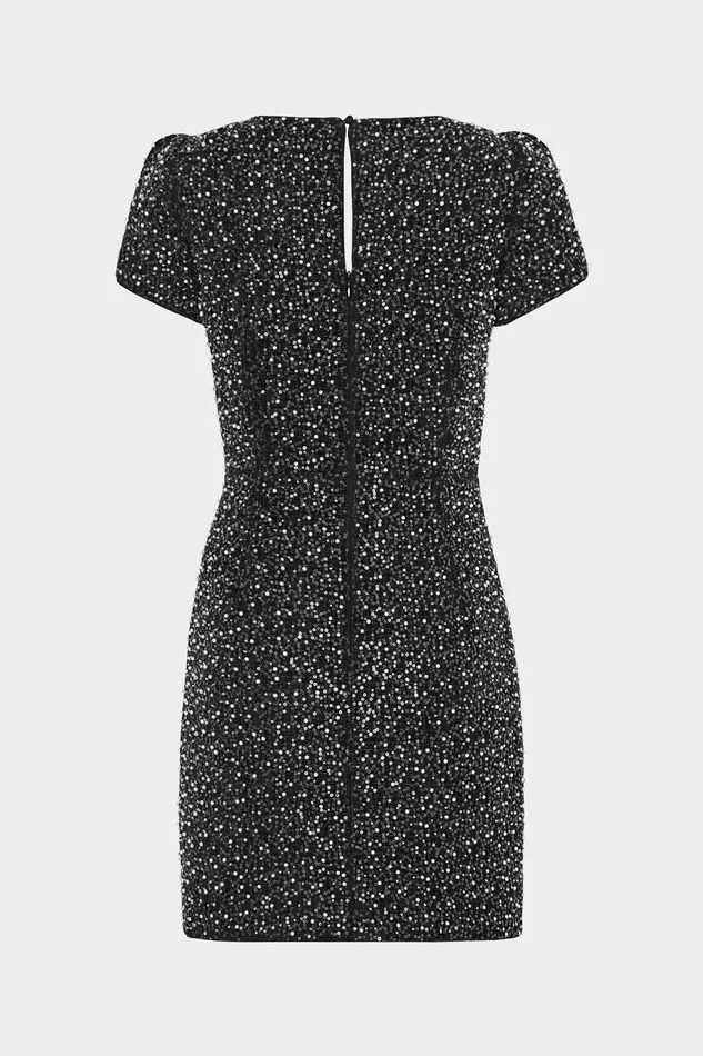 Women Dresses Milly Rowen Beaded Tweed Dress Black Women Dresses Milly Rowen Beaded Tweed Dress Black