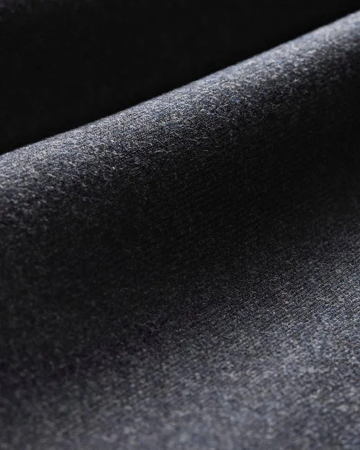 Women Dresses Theory Oversized Shirt Dress In Stretch Flannel Charcoal Melange