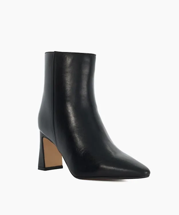 Women Dune London Ankle Boots Pointed Toe Heel Boots Black