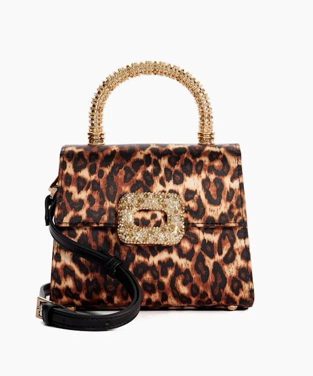 Women Dune London Crossbody Bags Brooch Detail Top Handle Bag Animal