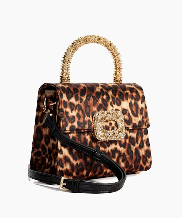 Women Dune London Crossbody Bags Brooch Detail Top Handle Bag Animal