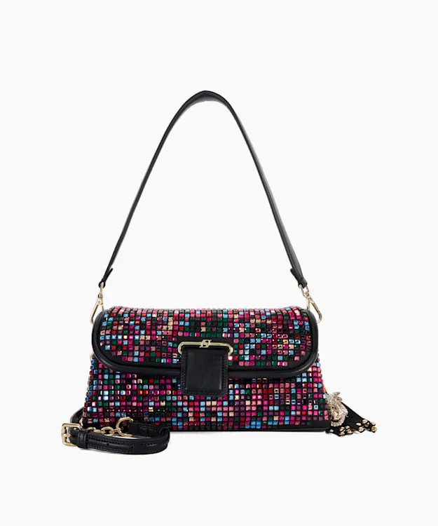 Women Dune London Crossbody Bags Embellished Chelsea Shoulder Bag Multi Diamantes