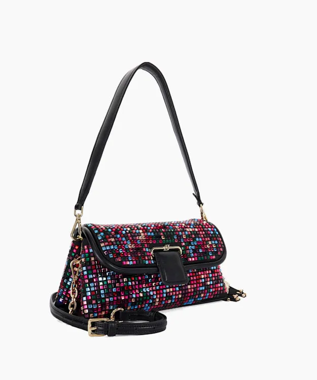 Women Dune London Crossbody Bags Embellished Chelsea Shoulder Bag Multi Diamantes