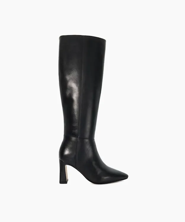 Women Dune London Knee High Boots Knee High Heel Boots Black