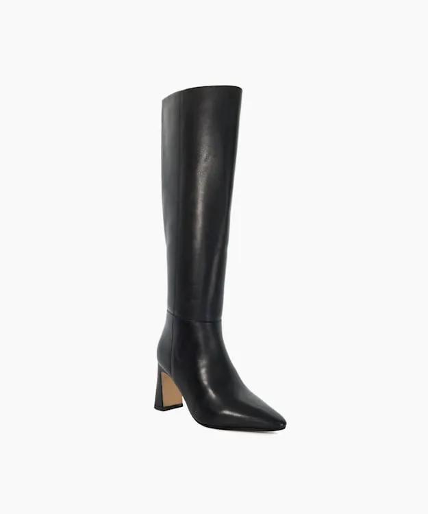 Women Dune London Knee High Boots Knee High Heel Boots Black