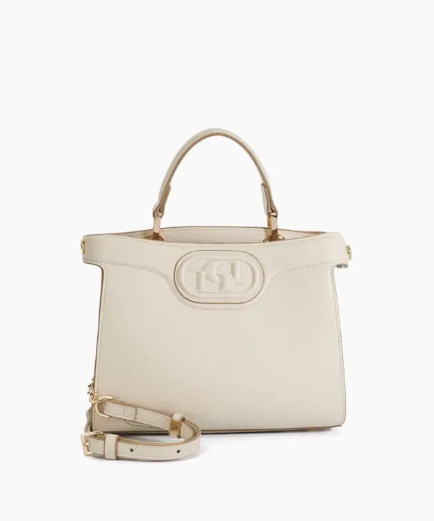 Women Dune London Tote Bags Embossed Logo Tote Bag White