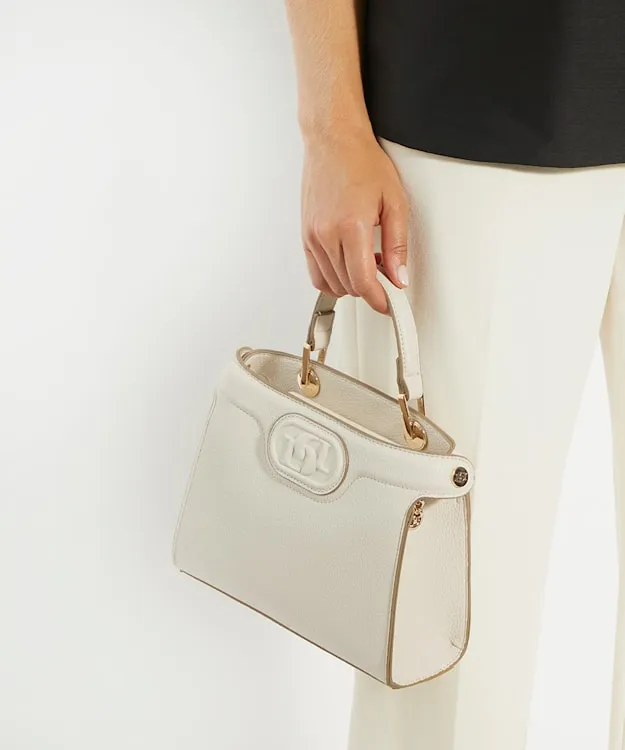 Women Dune London Tote Bags Embossed Logo Tote Bag White