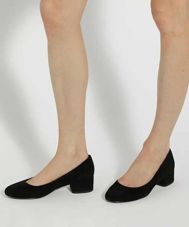 Women Dune London Wide Fit Shoes Wide Fit Comfort BlockHeeled Courts Black