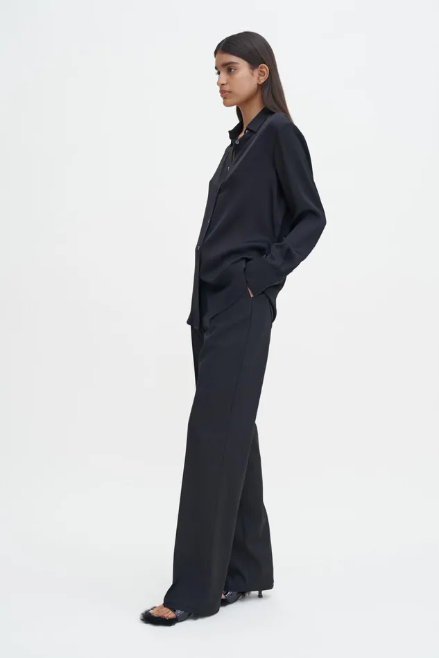 Women Eira Silk Shirt Black Filippa K Shirts and Blouses