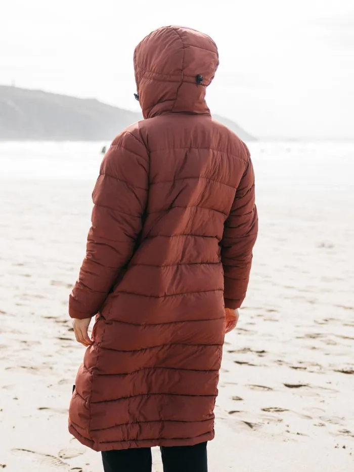 Women Elara Coat Dark Rosewood Finisterre Jackets Coats and Gilets