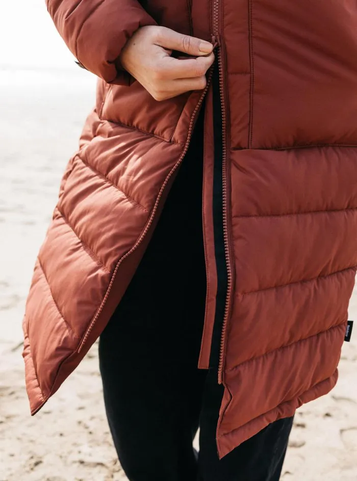 Women Elara Coat Dark Rosewood Finisterre Jackets Coats and Gilets