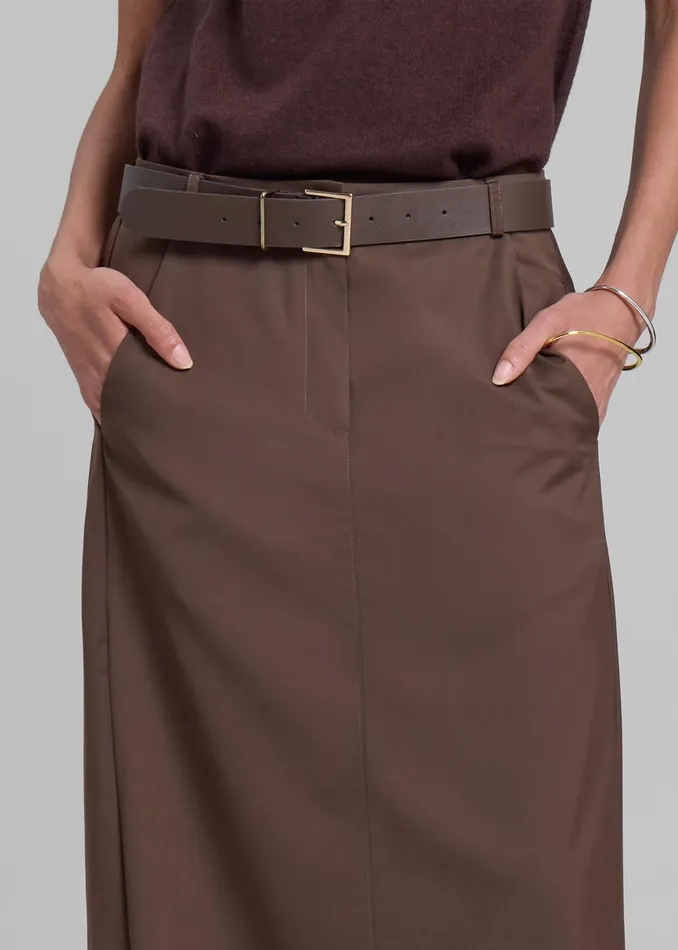 Women Eloise Maxi Skirt 8211 Brown The Frankie Shop Bottoms