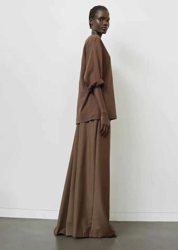 Women Eloise Maxi Skirt 8211 Brown The Frankie Shop Bottoms