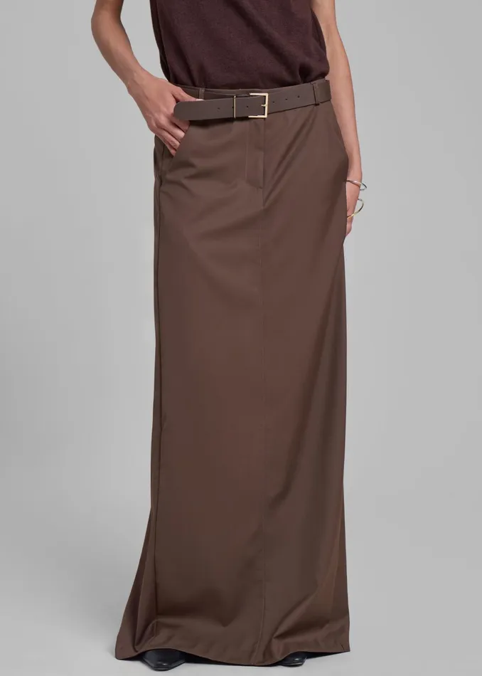 Women Eloise Maxi Skirt 8211 Brown The Frankie Shop Bottoms