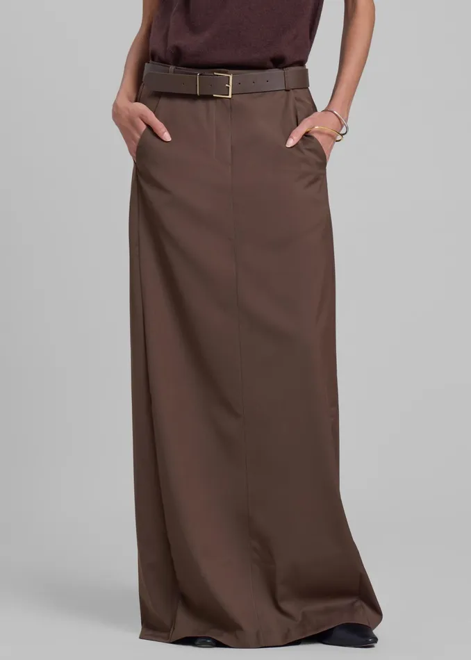 Women Eloise Maxi Skirt 8211 Brown The Frankie Shop Bottoms