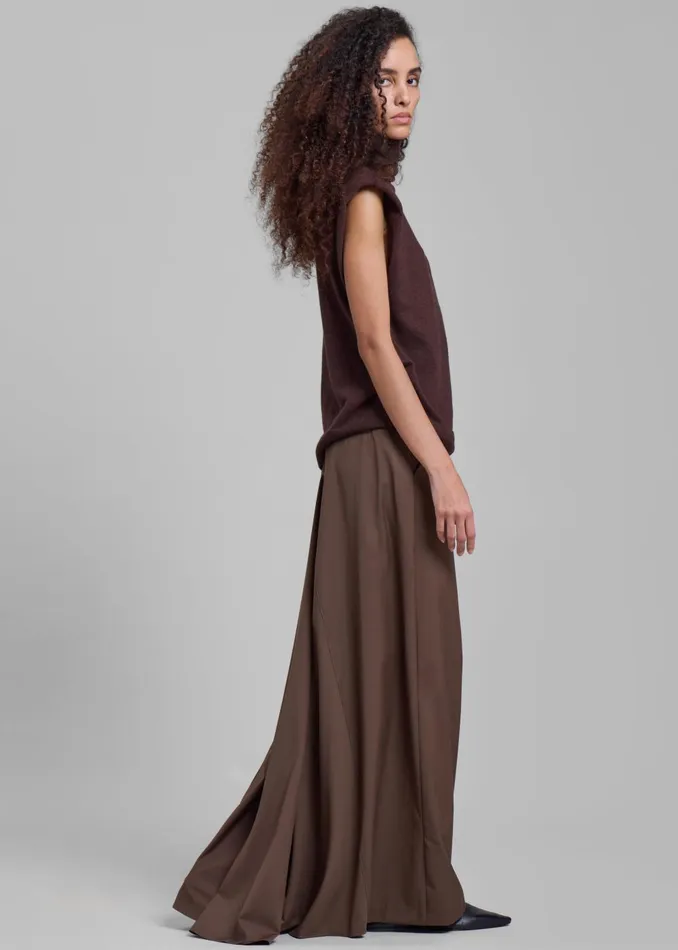 Women Eloise Maxi Skirt 8211 Brown The Frankie Shop Bottoms