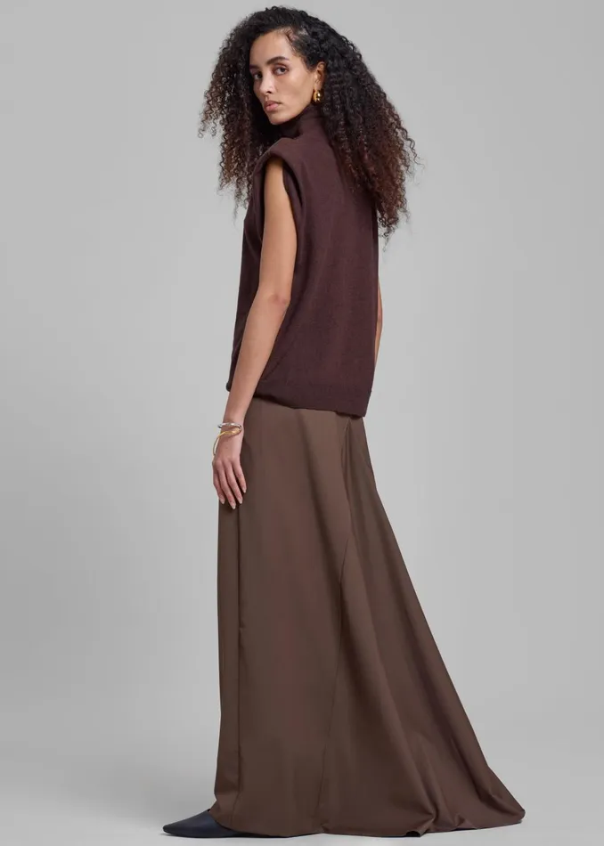 Women Eloise Maxi Skirt 8211 Brown The Frankie Shop Bottoms