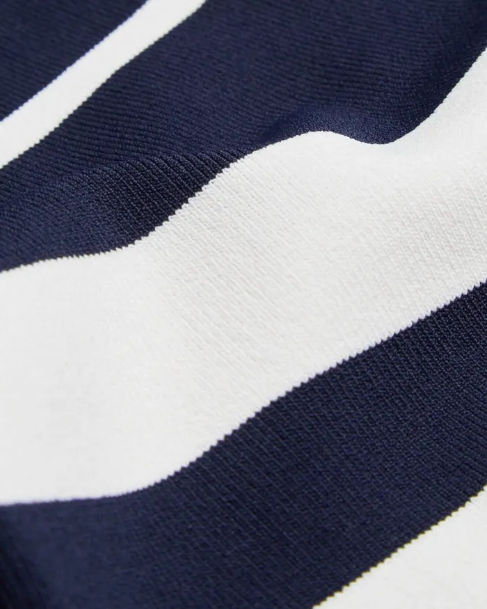 Women EMILIHA 8211 Striped Knit Bodycon Midi Skirt Navy Ted Baker Skirts