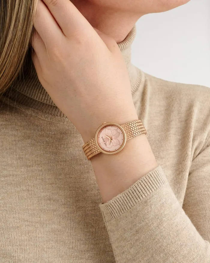 Women EMILYE 8211 Emily Flower Bracelet Watch Rose Gold Colour Ted Baker Watches Women EMILYE 8211 Emily Flower Bracelet Watch Rose Gold Colour Ted Baker Watches