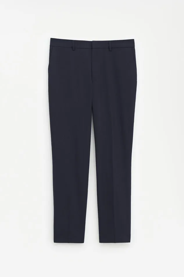 Women Emma Cropped Cool Wool Trousers Dark Navy Filippa K Trousers