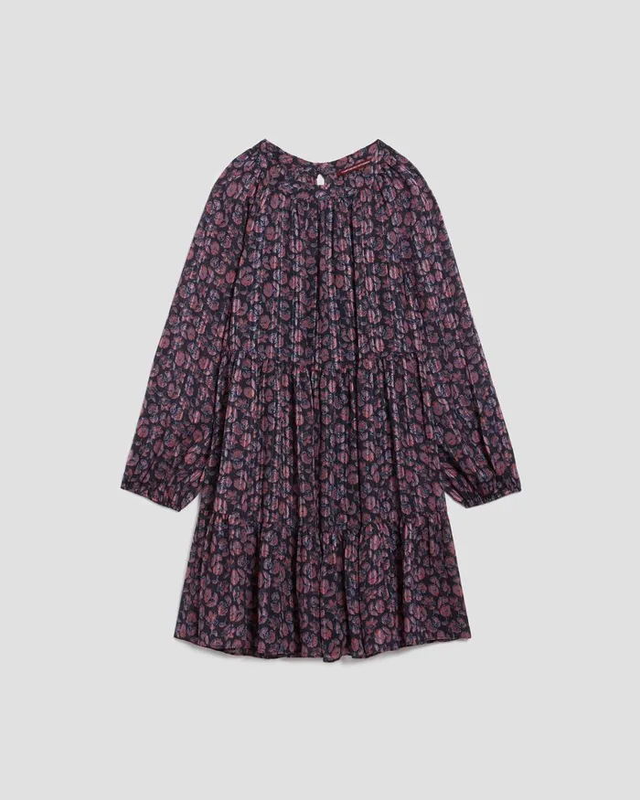 Women Floaty Mini Dress Indienne Navy Comptoir Des Cotonniers Dresses and Jumpsuits